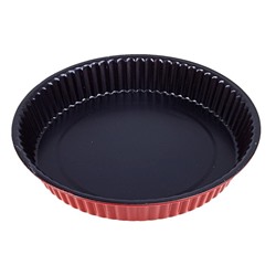 Форма для выпечки с а/п покрытием "Ренард. Рифленый круг" 25х3.5 см, оранжевый УЦЕНКА