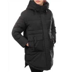 3335 BLACK Куртка зимняя облегченная женская (150 гр. холлофайбер)