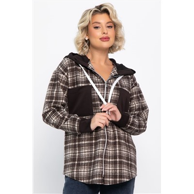 Рубашка Больше чем стиль (коричневая) Б14735-50М