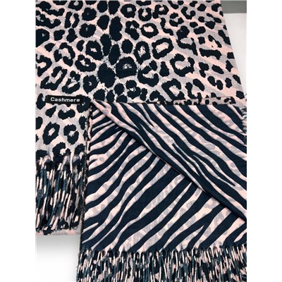 Палантин теплый кашемировый с двусторонним принтом Арт 2322/7