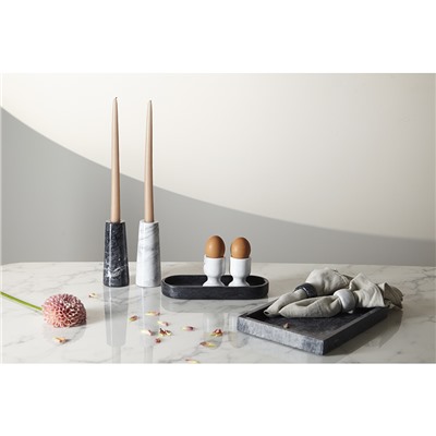 Набор колец для салфеток Marm, Ø5 см, черный мрамор, 2 шт.