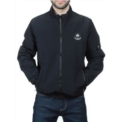 EM25057-1 BLACK Куртка-бомбер мужская демисезонная (100 гр. синтепон)