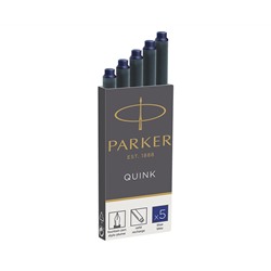 Картриджи чернильные Parker "Cartridge Quink" синие, 5шт., картонная коробка