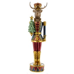 GAEM Фигурка декоративная "Солдатик-олень", L11 W9 H41 см
