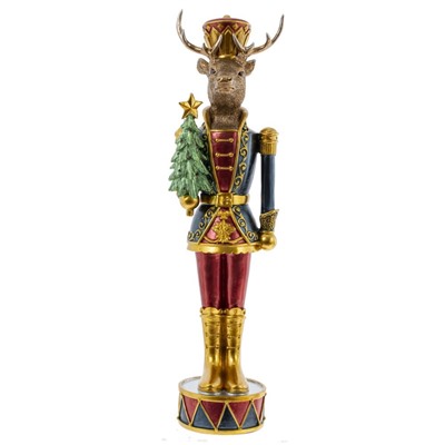 GAEM Фигурка декоративная "Солдатик-олень", L11 W9 H41 см