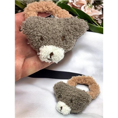 Резинка для волос меховая "Медвежонок" РД7 5 шт