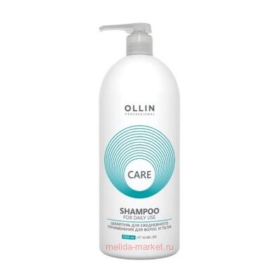 OLLIN CARE Шампунь для ежедневного применения для волос и тела 1000мл