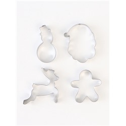 Формы для выпечки новогодние «Зимняя сказка», 4 шт.