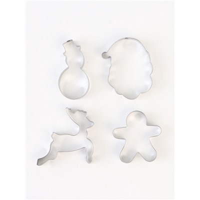 Формы для выпечки новогодние «Зимняя сказка», 4 шт.