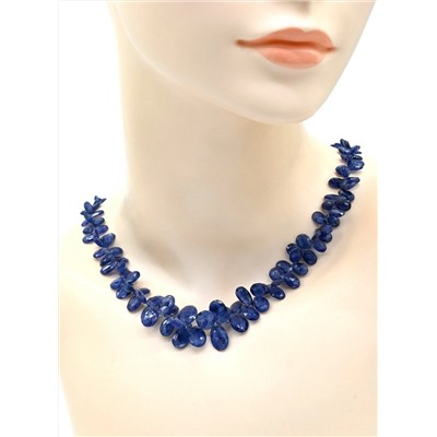 Бусы из Кианита огранка, 46см, 44,8г