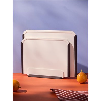 Подставка для разделочных досок SmartChef, 27х8,5 см, бежевая/бордовая
