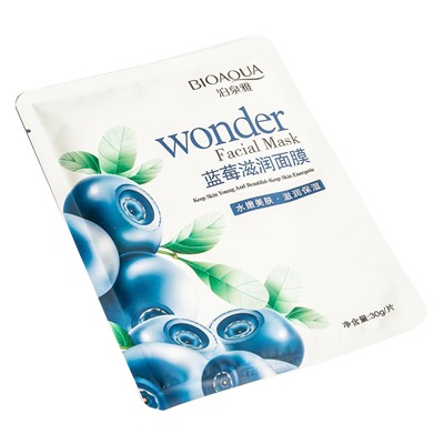 Маска для лица тканевая Bioaqua Wonder с экстрактом черники 30 g