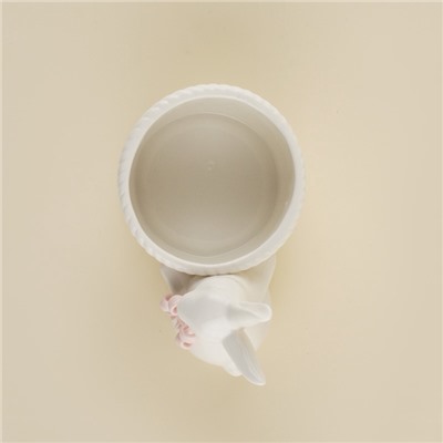 Конфетница SL Home «Лесные кролики», 15×9×12.5 см, фарфор, белая