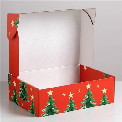 Коробка подарочная новогодняя складная «Волшебство», 30.5×22×9.5 см, Новый год