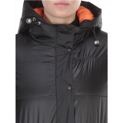 8188 BLACK Пальто демисезонное женское Cloud Lag Cat (100 гр. синтепон)