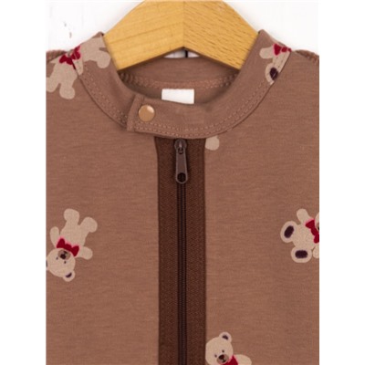 Пелёнка кокон Baby Boom К157/10007-И(Н) я726 Мишки на кофе