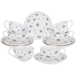 ЧАЙНЫЙ НАБОР LEFARD "SONNET IN BLUE"  НА 6 ПЕР. 12 ПР. 280 МЛ (КОР=6НАБ.)