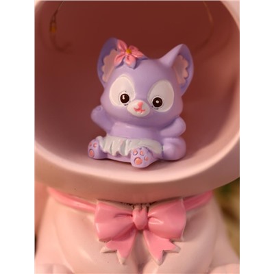 Ночник - подставка для канцелярских принадлежностей «Baby fox», pink (17 см), пластик