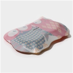 Блюдо сервировочное Доляна «Задумчивые совы», 18×13.1×1.9 см, стекло, красное