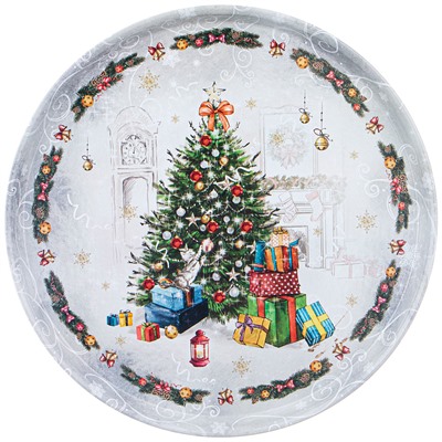 ПОДНОС СЕРВИРОВОЧНЫЙ AGNESS "НОВЫЙ ГОД" 33*2,1 СМ