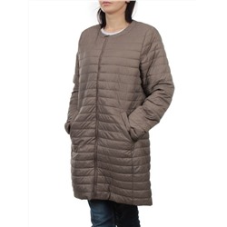 K-528 GRAY BEIGE Куртка демисезонная стеганая женская (70 гр. холлофайбер)