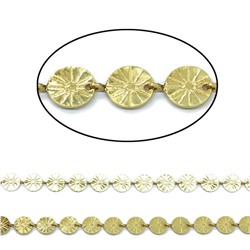 Цепочка для украшений, звено 8*8мм цв.золотистый, 50см.