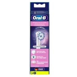 Oral-B Aufsteckbürsten Sensitive Clean Clean&Care, 3 St, Орал Би Насадки для электрической зубной щётки. Очищение для чувствительных зубов, 3 шт