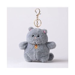 Брелок мягкий "Кошка" серый, 13см BL701326707GR