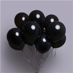 Шар латексный 18", пастель, чёрный, набор 25 шт.