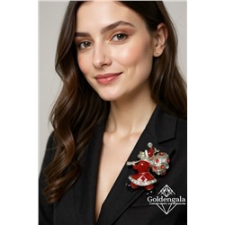 Брошь новогодняя "дед мороз" БР4 модель БРО/20