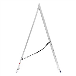 Лестница, 2 х 11 ступеней, алюминиевая, двухсекционная, Сибртех