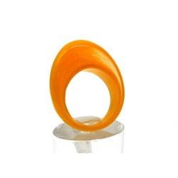 Кольцо крупное из кошачьего глаза желтый размер 16