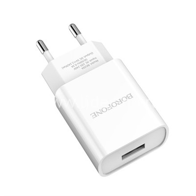 СЗУ Type-C 1 USB выход (2100mAh/5V) BOROFONE BA20A (белый)