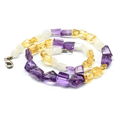 Бусы из Самоцветов огранка, 48см, 58г