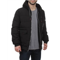 2172 BLACK Куртка мужская зимняя облегченная (150 гр. холлофайбер)