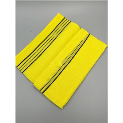 Bath Towel Мочалка-полотенце для душа с пилинг-эффектом / Basic Long Exfoliating Towel, желтый