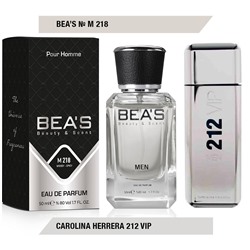 Beas M218 Carolina Herrera 212 Vip Men edp 50 ml, Парфюм мужской Beas M218 создан по мотивам аромата Carolina Herrera 212 Vip