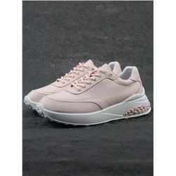 03-YH262-2 PINK Кроссовки женские (натуральная кожа)