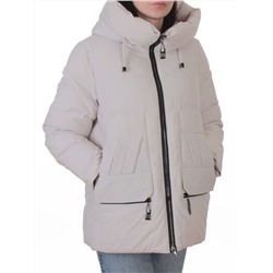 M-M05 GRAY/BEIGE Куртка зимняя женская (150 гр. холлофайбер)