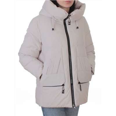 M-M05 GRAY/BEIGE Куртка зимняя женская (150 гр. холлофайбер)