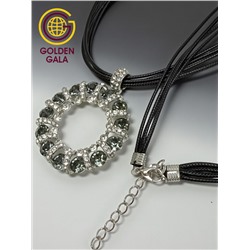 Кулон на кожаном шнурке "Женская грация" Арт КШ2130/18