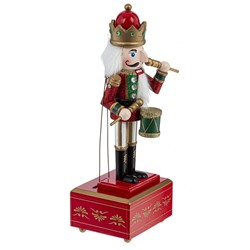 GAEM Фигурка декоративная "Щелкунчик" с музыкой и движением, L11,5 W11 H31,5 см