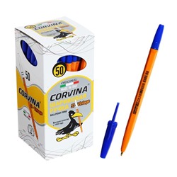 Ручка шариковая Corvina 51 Vintage синие чернила, узел 1.0 мм, жёлтый корпус
