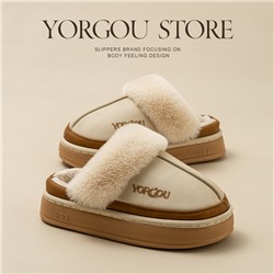 Demi-season slippers, non-slip keep warm footwear indoor