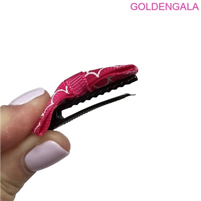 Набор детских зажимов для волос "Уточка" 4 см 5х50 шт