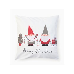 Наволочка декоративная новогодняя «Этель. Гномики» 40×40 см