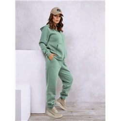 Мятный однотонный костюм на флисе