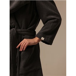 Халат махровый женский SL HOME: Basic "Гри Сандре", размер L, 100% хлопок, 420 г/м2