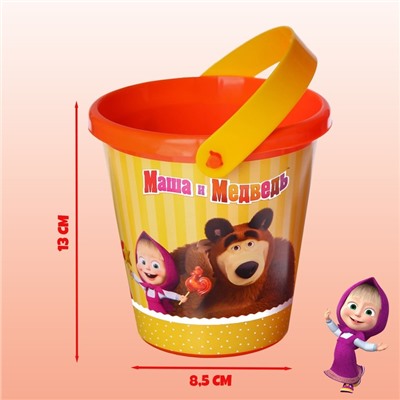 Ведро для игры с песком, Mашa и медвeдь, 1 л