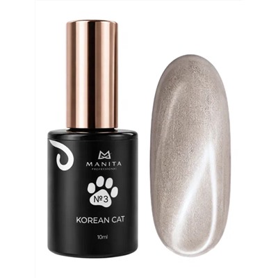 Manita Professional Гель-лак для ногтей с эффектом кошачьего глаза / Korean Cat №03, 10 мл